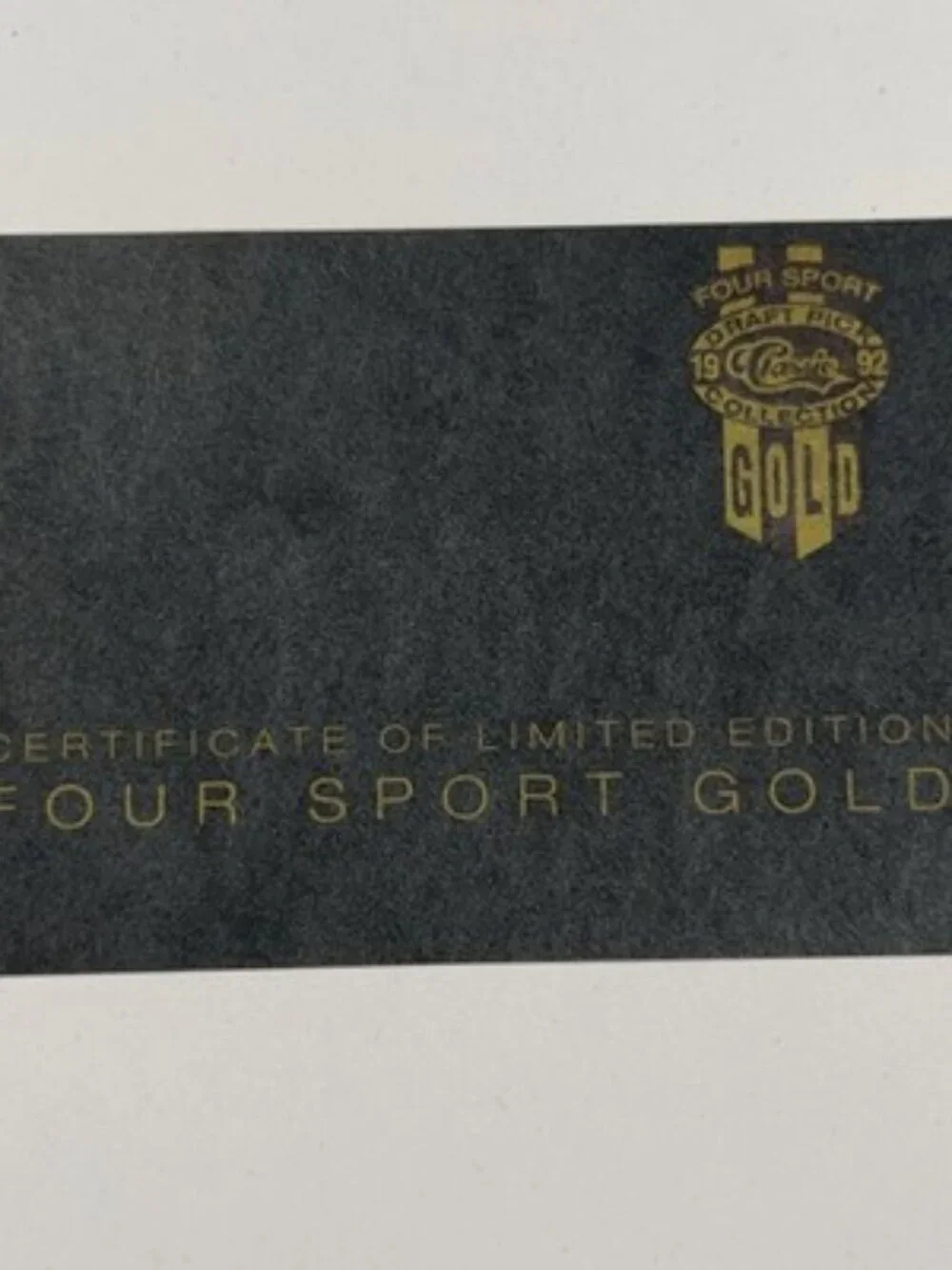 1992 Classic Four Sport Gold Foil Set Shaq Autograph 7223/9500 Wooden Box NEW